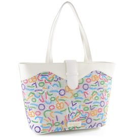 Remonte shopper kabelka weiss/weiss-multi Q0772-80