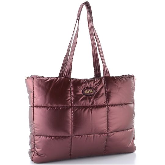 Ara vínová prošívaná shopper kabelka Nina merlot 16-21912-95