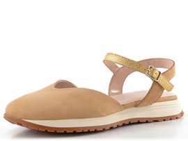 Wonders sandály s plnou špičkou sand/oro A-4804