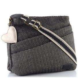 Rieker crossbody kabelka se srdcem schwarz-sand/black H1004-92