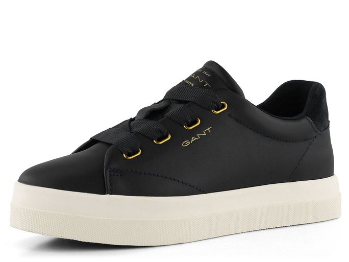 Gant kožené hladké sneakers tenisky Avona black 25531216