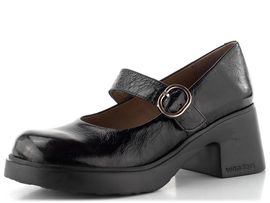 Wonders lakované lodičky na širokém podpatku negro E-7142