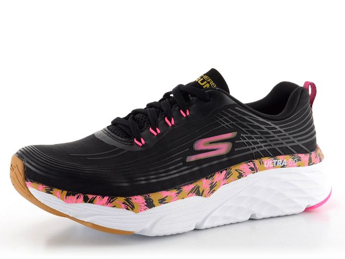 Skechers černé tenisky s růžovými doplnky 128135