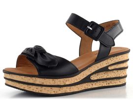 Gabor sandály na klínu černé 64.653.27