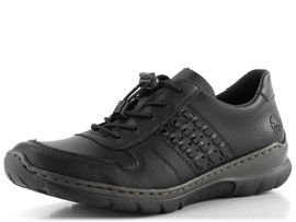 Rieker černé prozouvací polobotky L32F3-00