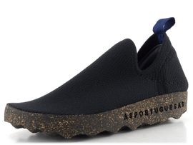 Asportuguesas prozouvací úpletové polobotky Care black P018019026