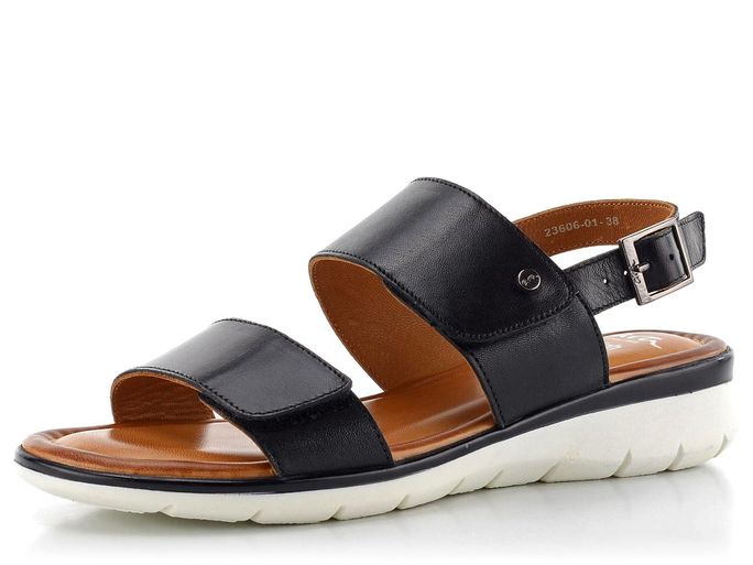 Ara dámské kožené sandály černé Kreta 12-23606-01