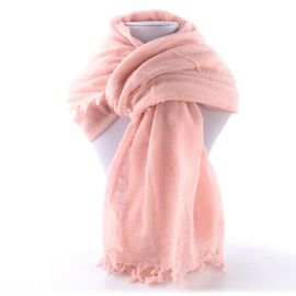 Fraas vlněný jednobarevný šátek s třásněmi blossom 658100-412