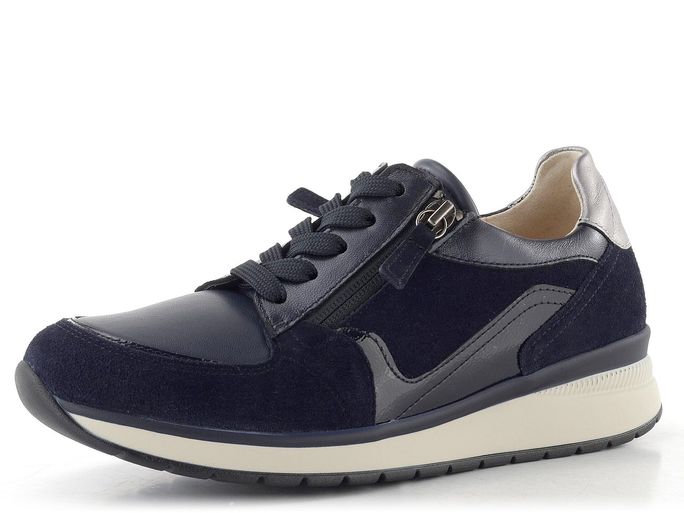 Gabor široké tenisky se zipem dark-blue/steel 86.307.66