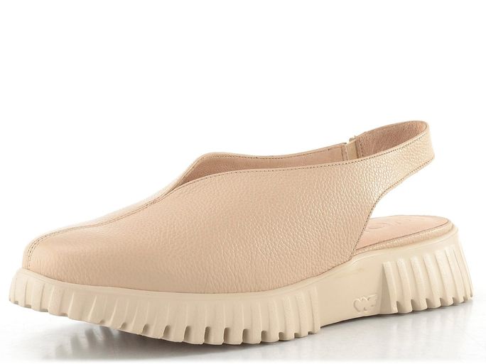 Wonders sandály s plnou špičkou beig A-4411