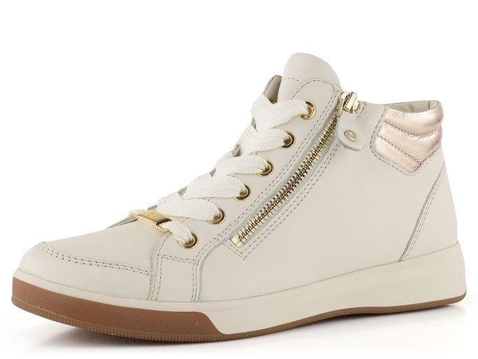 Ara kotníkové tenisky Rom Cream/Platin 12-44499-27