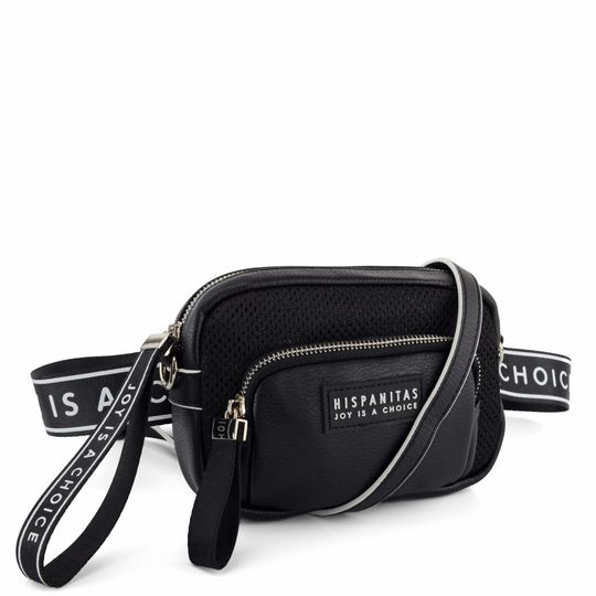 Hispanitas crossbody kabelka a ledvinka Black BV00146