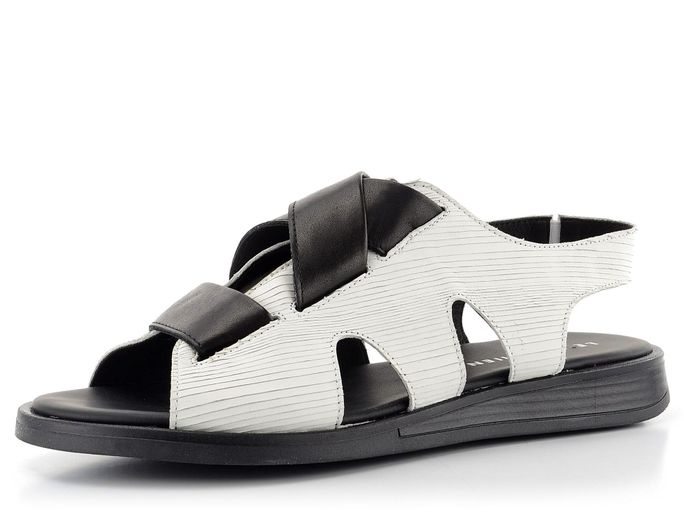 Le Bohémien bílé luxusní sandály S47