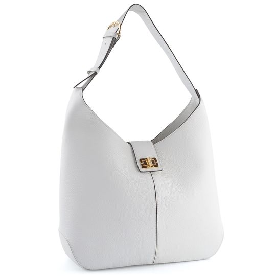 Geox kožená kabelka velká White D35KNA00046C1000