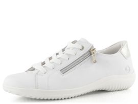 Remonte bílé polobotky se zipem D1E03-81