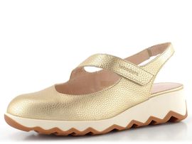 Wonders sandály s plnou špičkou platino C-7622