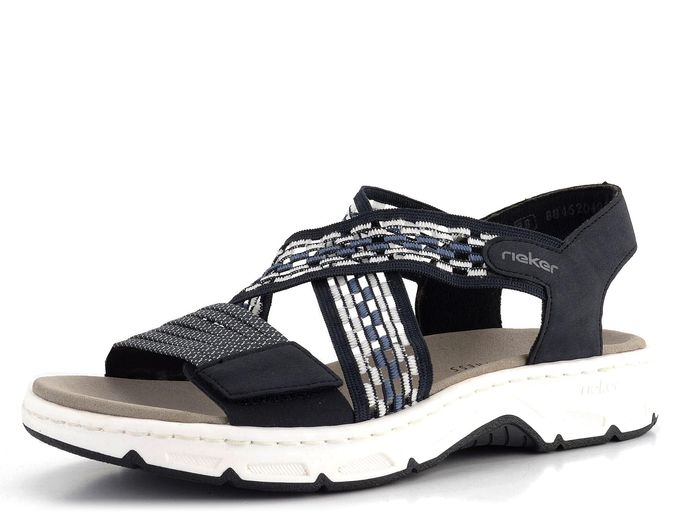 Rieker sportovní sandály s kříženými pásky tmavě modré V9875-14