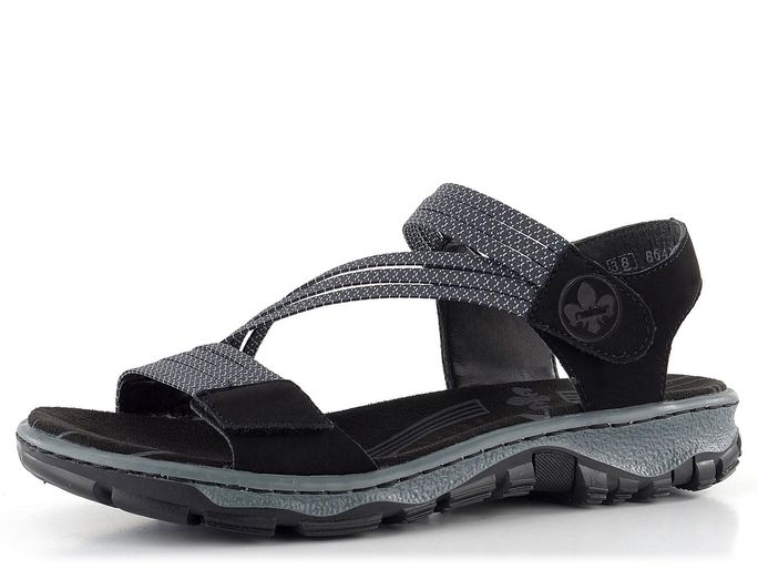 Rieker dámské sportovní sandály černé 68871-00