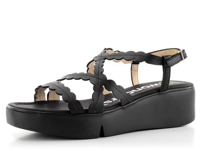 Wonders sandály na platformě negro B-7902