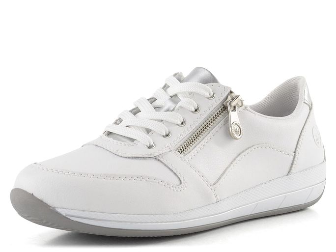 Rieker tenisky se zipy bílé N1100-81