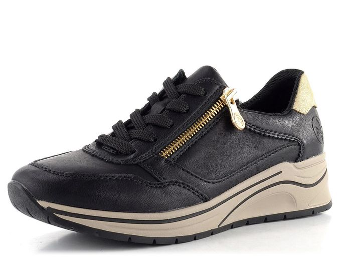 Rieker tenisky se zipem černé N9501-00