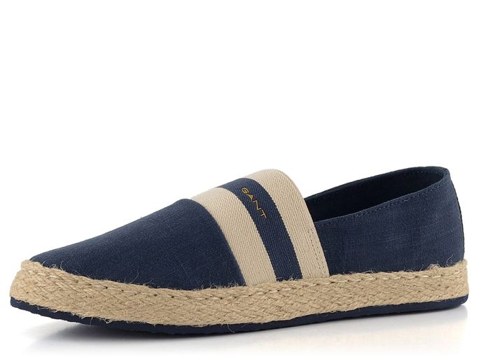 Gant plátěné espadrilky tmavě modré Raffiaville 24569725