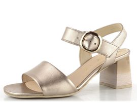 Gabor metalické sandály na podpatku Puder 61.700.62