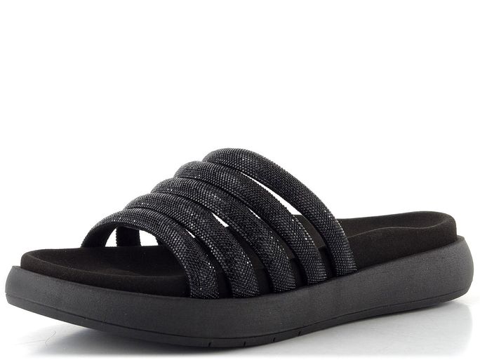 Gabor páskové pantofle na platformě černé 83.752.87