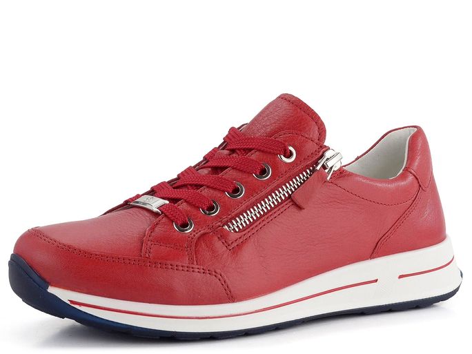 Ara dámské sneakers polobotky se zipem červené Osaka 12-54801-03