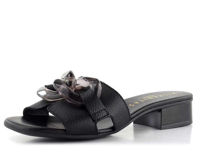Hispanitas luxusní pantofle na podpatku Lara Black HV232593