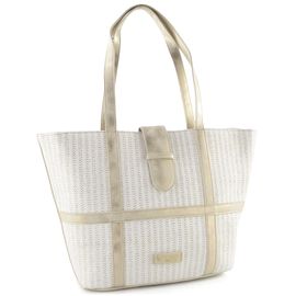 Remonte shopper kabelka weiss-gold/muschel Q0764-80
