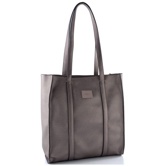 Gabor metalická shopper kabelka Elfie old silver 012032