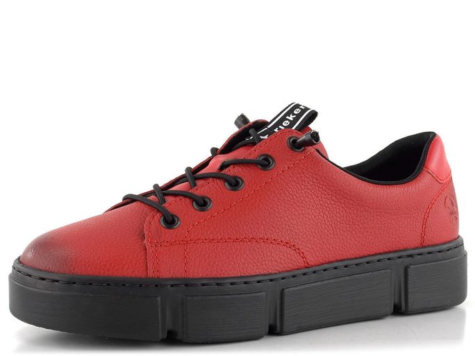 Rieker červené prozouvací polobotky N5903-33