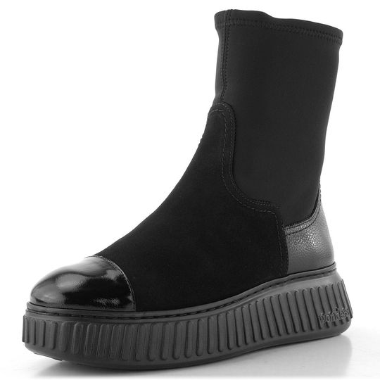 Wonders kotník na platformě negro A-5207