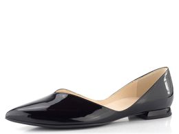 Högl vykrojené lakované baleríny schwarz 0-170014-0100