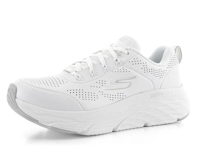 Skechers bílé kožené tenisky Ultra Go 128044