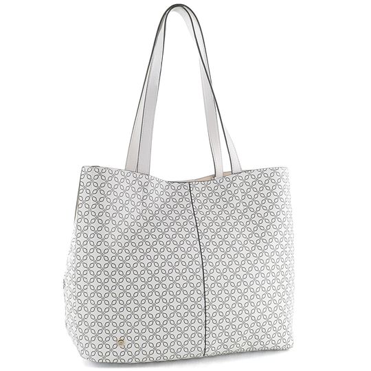 Ara shopper kabelka s potiskem Dallas Weiss/Blau 16-21008-61