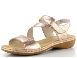 Rieker kožené sandály kupfer 659C7-89