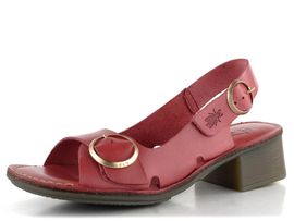 Fly London sandály na podpatku červené P145237004