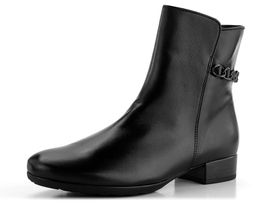 Gabor širší kotník s řetízkem černý 32.716.57