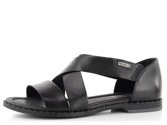 Pikolinos sandály s kříženými pásky Black W0X-0552