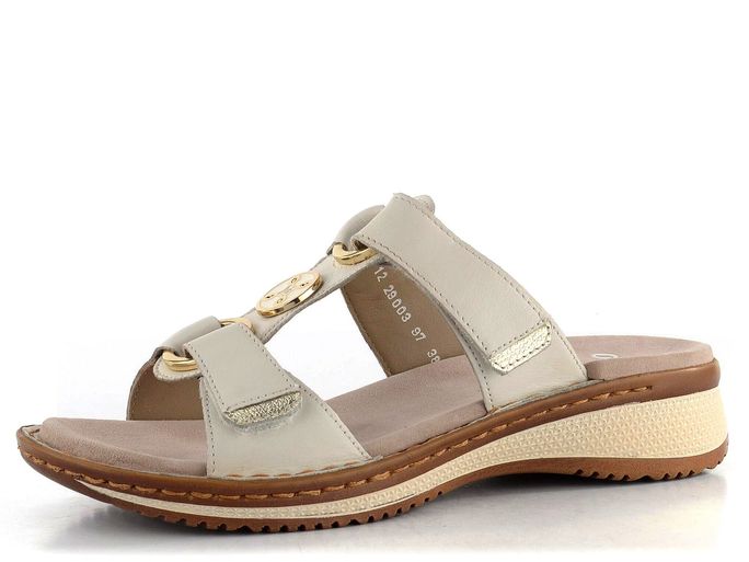 Ara dámské pantofle Hawaii Cream/Platin 12-29003-97