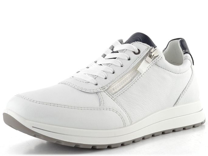 Ara široké pánské kožené tenisky Matteo weiss/blau 11-24501-05