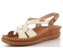 Pikolinos sandály s proplétanými  pásky Cadaques nata W8K-1839C2