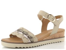 Gabor sandály na klínu beige 82.758.65