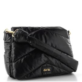 Ara prošívaná kabelka se dvěma popruhy Nele silky schwarz 16-22106-60