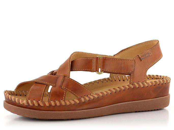 Pikolinos sandály s kříženými pásky Cadaques Brandy W8K-0741