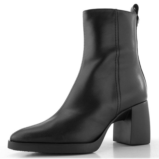 Wonders zipový kotník na podpatku negro L-1601