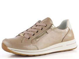 Ara dámské lakované sneakers se zipem Osaka Nude/Cream 12-54801-23