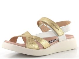 Wonders sandály na suchý zip platino/off C-6552